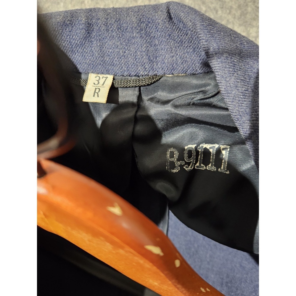 Vintage US Air Force Military Uniform Jacket 37R USAF Blue Wool - Picture 8 of 13